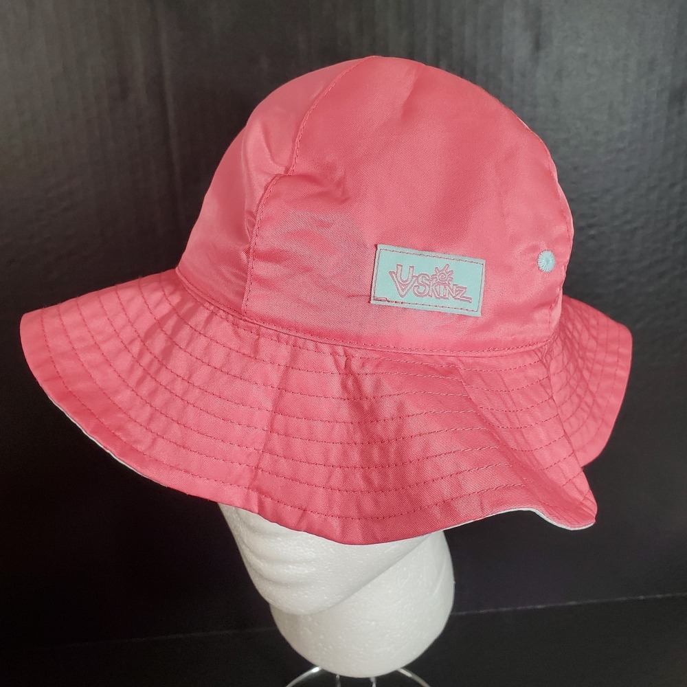 UV‎ Skinz 4T Toddler Sun Hat UPF 50+ Pink With Cats Lining EXCELLENT